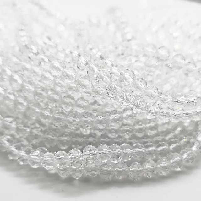 Perline Di Vetro Per Braccialetti 3/4/6/8 Mm Sfaccettato Multicolore Perline Rotonde 1297135 - Foto 10