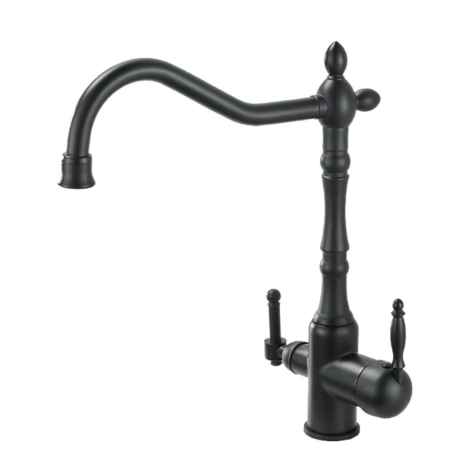 Laighjenbcf Black Faucet，Antique Waterfilter Tap Kitchen Faucet