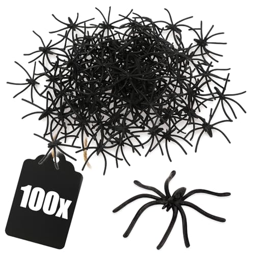 COM-FOUR 100 x lustres de plástico decorativos como decoração dispersa - decoração de mesa para festas de Halloween (100 peças)