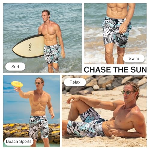 Image of Kanu Surf Men's Big Viper Extended Size Stripe Swim Trunk