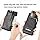 PULOKA Universal Mobile PU Leather Holster Pouch Belt Loop Carry Two Phone Upto 6.5 inch and Cash Card ID Proof and Accessories Perfect for Travel Companion – Black