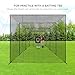 ZivPlay Baseball Batting Cage Net Batting Cages for Backyard Portable Baseball and Softball Batting Cages 40ftx10ftx10ft with Pitching Machine Hole and Detachable Door