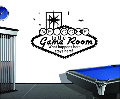 Welcome to The Game Room Wall Sticker Boys Teens Bedroom Door Decal Children Bedroom Living Play Room Art Decor Poster (22