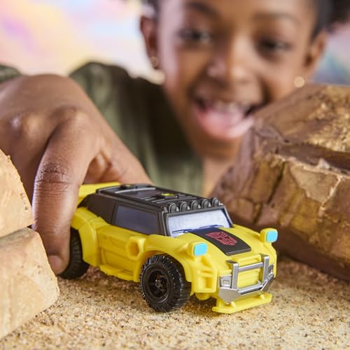 Transformers CYBERWORLD Bumblebee Cyber Changers 4-Inch Action Figure, Quick Change to Offroad Vehicle Mode, Robot Toys for Boys and Girls 6 and Up - image 8