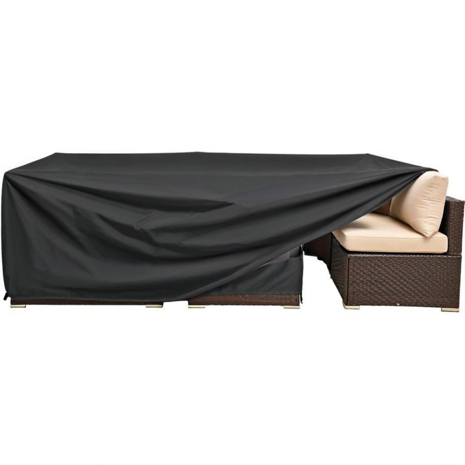 420D Oxford Gewebe Terrassenmöbel 200x120x85cm Abdeckung Gartenmöbel Abdeckung wasserdichte, Rechteckig Abdeckplane Schutzhülle Winterfest, Anti-UV für Gartentische, Loungemöbel