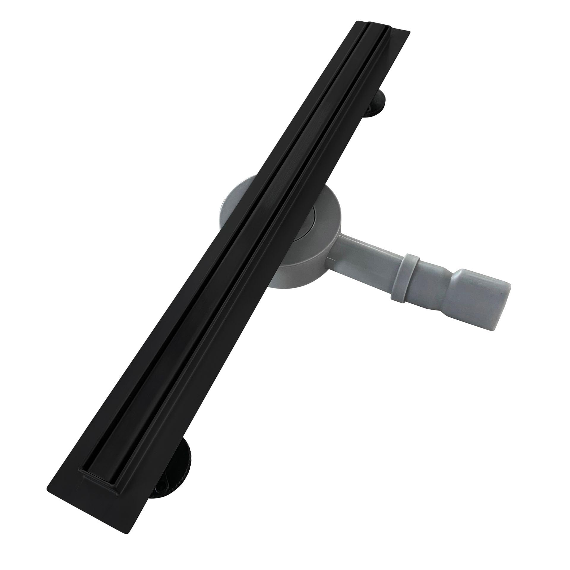 SAMY Caniveau de douche italienne compact noir L.70 cm siphon 360°, drainage 36l/min, hauteur réglable