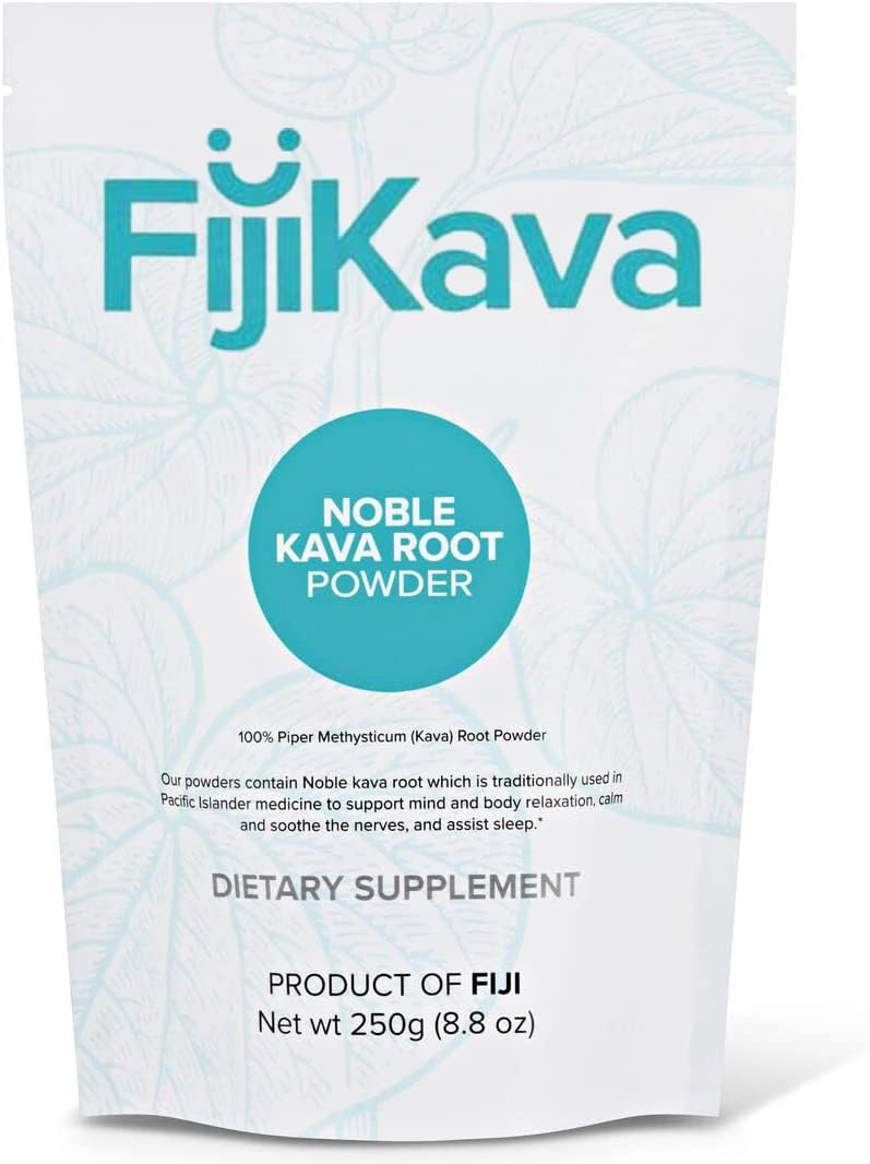 FijiKava Kava-kava em pó instantâneo micronizado, raiz nobre, 250 g