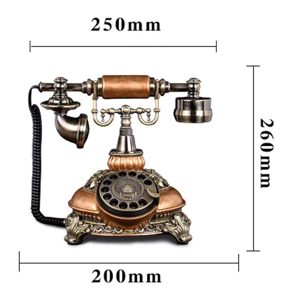 Telefon - klasyczny telefon retro w stylu vintage, staromodny obrotowy z tarczą obrotową, antyczny stacjonarny ，Telefon w stylu vintage