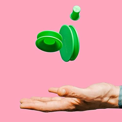 Miniatura 2 de Ooze Resolution - Tapas para limpiadores de vidrio (1 grande, 2 pequeñas, paquete negroverde), tapas elásticas de silicona, tapas universales para