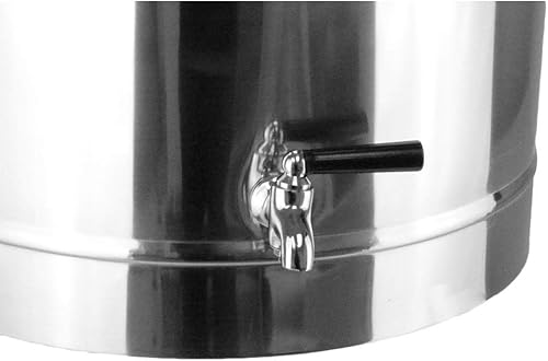 Miniatura 5 de Olla de acero inoxidable de 36 cuartos de galón térmica con dispensador comercial, olla de 19 pulgadas de alto x 16 pulgadas de profundidad,