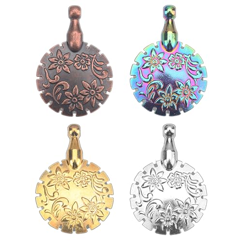 Olikraft 4-Pack Yarn Cutter Pendant Set - Thread Cutter Tool, Ideal for Knitting & Crafting, Easy Grip, Compact Design, Crochet Gifts for Crocheters (Mixed Colors) by Olikraft - Used condition - US$7.19
