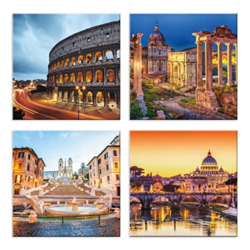 misura quadro 4 pezzi 30x30 centimetri