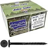 Jake Sales 15x3-1/2 Black Wafer Head Structural Lag Screws. Used for Log Construction, Timber Framing, Laminated Beams and Pole Barns Among Other Uses. T-30 Torx/Star Drive (Full Box ~500 Screws)