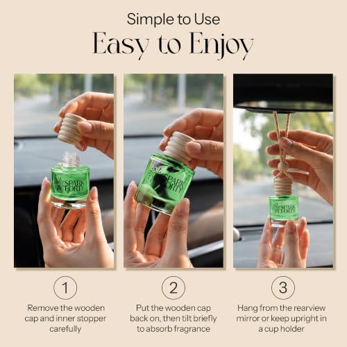 Image of Jasmine Car Air Freshener Hanging | Car Perfume, 8 ml