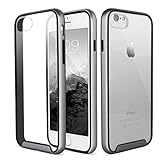 Mobility Element iPhone Case - Best Case for iPhone 7 and iPhone 8 - Premium Cover Provides Protection From Drops, Scratches and Impacts - Transparent Back With Sleek Color Options - Space Gray/Black