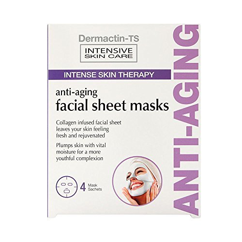 Dermactin-TS 4 Piece Facial Anti-Aging Sheet Mask
