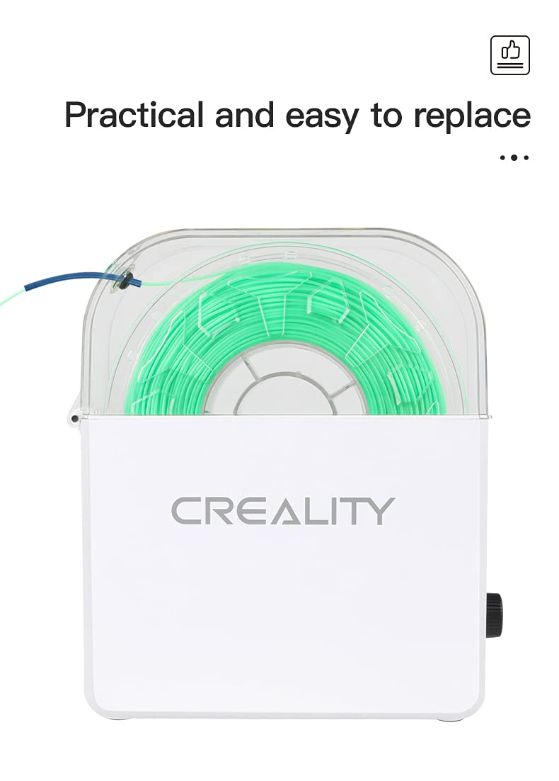 Creality Scatola a secco per stampante 3D, filamento per stampante 3D, migliorata, filamento Dryer, asciugatrice per PLA PETG ABS, TPU, nylon PA, accessori per stampanti 3D migliorati