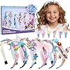 Lillimasy DIY Headband Making Kit for 5+ Year Olds – Craft Set Includes 6 Unique Hair Accessories