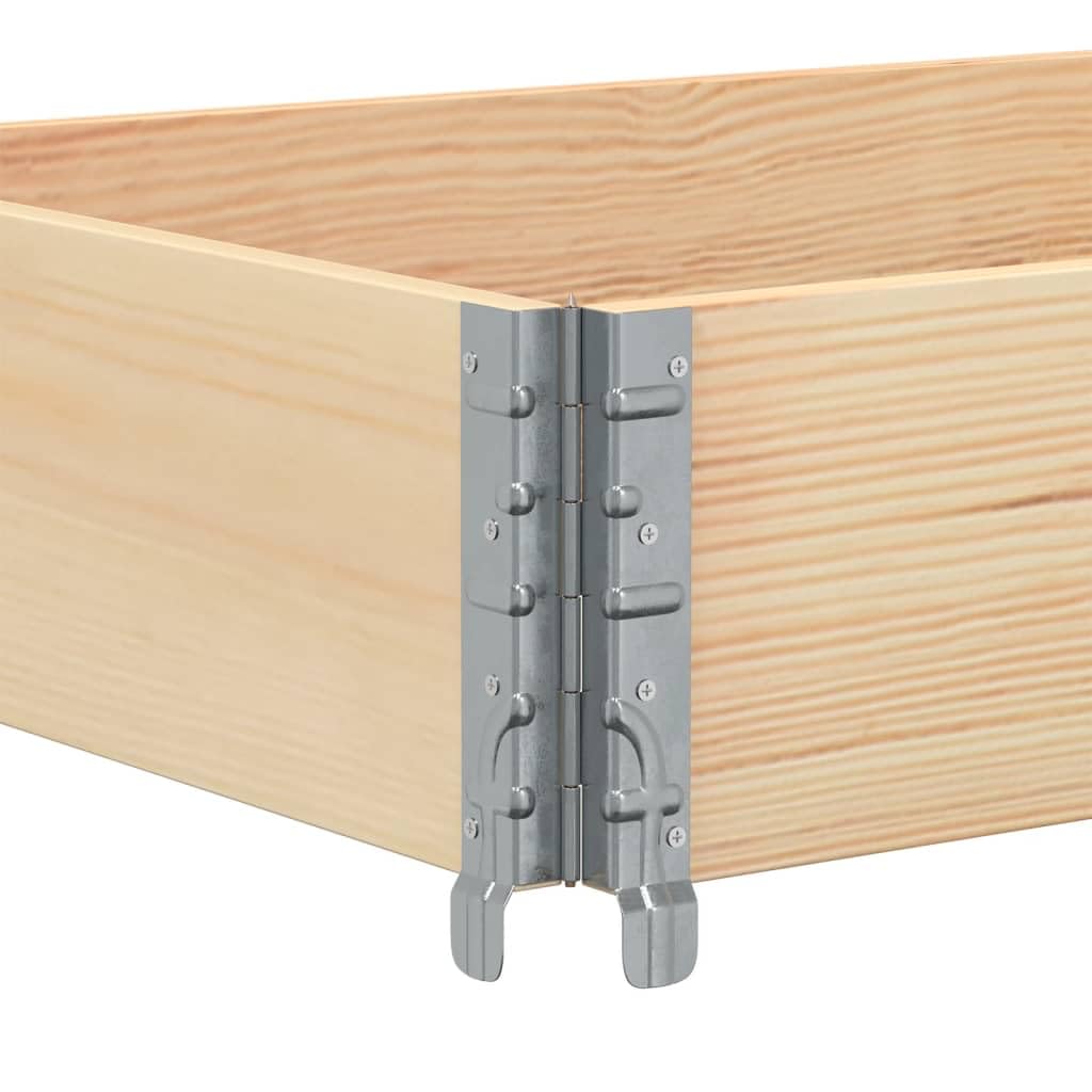 Fioriera da Giardino 80x60 in Legno Massello di Pino | Struttura impilabile e pieghevole in pino naturale, ideale per creare un orto urbano su balcone o terrazzo.