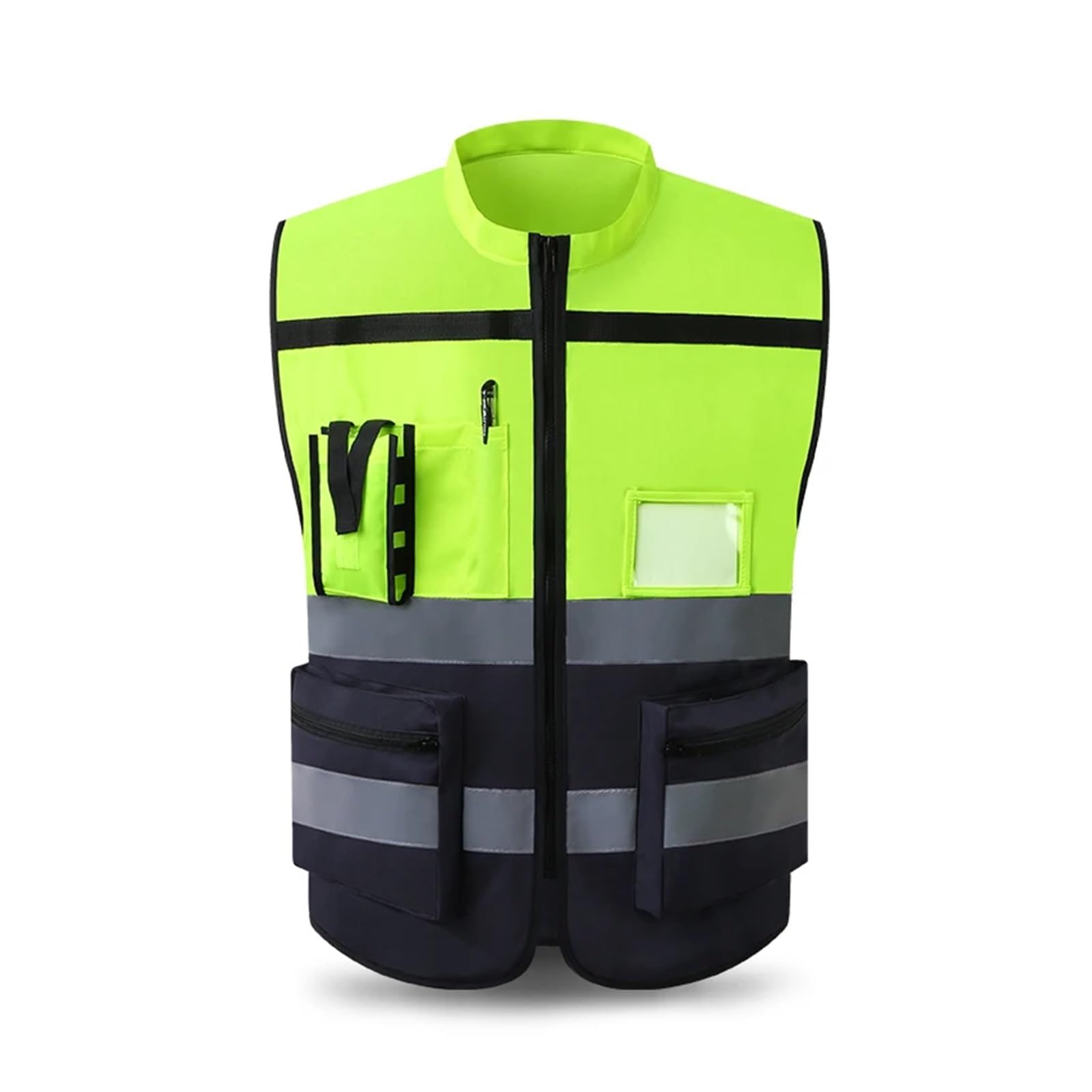 Chaleco reflectante de alta visibilidad, ropa de trabajo, motocicleta, deportes de ciclismo, ropa de seguridad reflectante for exteriores, chaqueta reflectante(314,XXL)