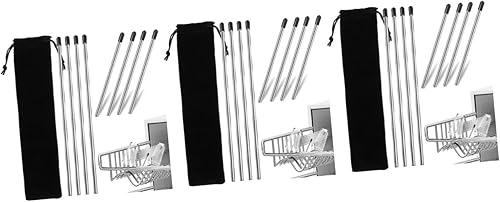 Mobestech Escurridor de 24 piezas de escurridor para lavavajillas, estante para platos de cocina, soporte para copas de vino, estante de secado de