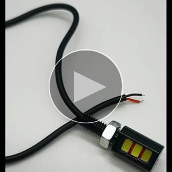 SPARKMOTO 1 X LED Trailer License Plate Lights, ECE Approval UK Road Standard Trailer Number Plate Lights, 12V 24V Universal, IP67 Waterproof, Cool White Bright LED License Number Plate Lamps