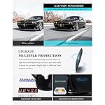 KALIYADI Sunglasses Men Polarized Sun glasses for Mens Womens Classic Matte Black Frame UV Protection 3pack - Image 4