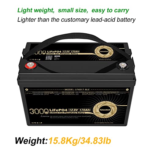 TalentCell 12V 170AH LiFePO4 Battery Pack, Rechargeable Lithium ion