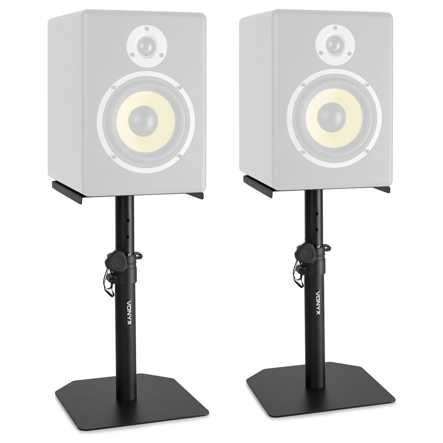 VONYX 180.219 SMS10 - Supporto da tavolo per monitor da studio per altoparlanti da tavolo DJ