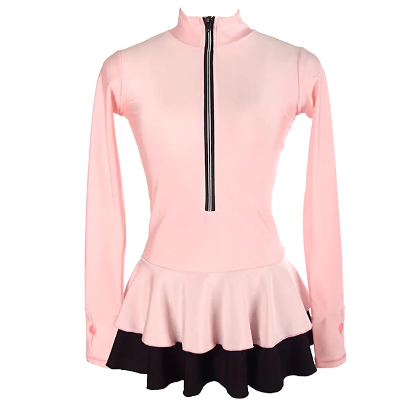 Abito Da Pattinaggio Artistico A Maniche Lunghe Professionale Traspirante Da Donna For Ragazza, Abbigliamento Da Allenamento Fatto A Mano, Costumi Da Spettacolo