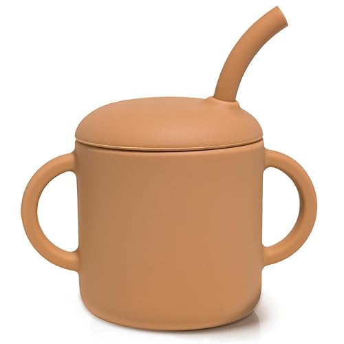 Miniatura 11 de Vaso de silicona prémium para bebé, 6 onzas, sin BPA, de silicona de grado alimenticio, para bebés y niños pequeños a partir de 6 meses, resistente