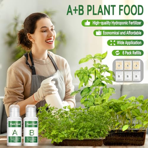 Nutrientes Hidropónicos 800 ml A y B para Plantas miniatura 4