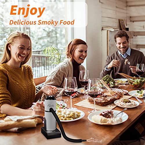 Foneta Smoking Gun Cocktail Smoker Kit With Wood Chips, Dome & Cup Lid, Portable Indoor Smoke Infuser For Food Cooking, Cocktail Drinks, Whiskey, Steak, Salmon, Cheese, Bbq And Pizza #TOP4