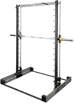 Amazon | スミスマシン 可動式 パワーラック ハーフラック ホームジム