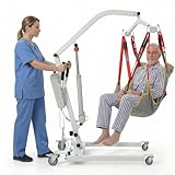 MediHoist Electric Patient Lift with Commode Sling-500lbs Capacity Electric Body Transfer Lift, 8000N Powerful Motor for Full/Partial Paralysis Patients, Home,Hospital,Healthcare