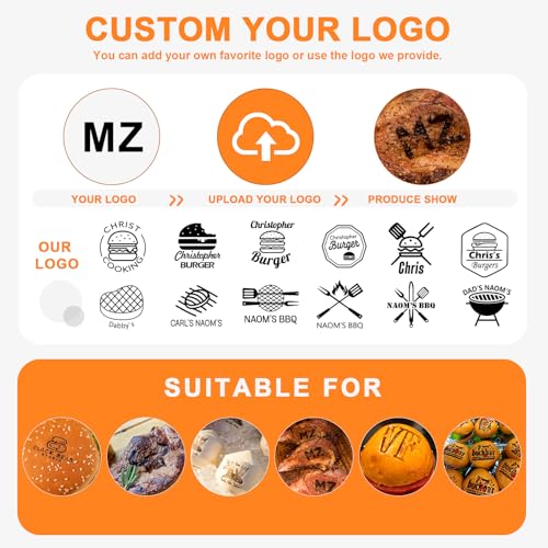Hierro de marca personalizado para hamburguesas y carnes miniatura 2