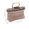 Modische Geflochtene Strohtasche Für Damen Große Kapazität Tote Bag Ideal Als Strandtasche Xxl Mit Reißverschluss für Urlaub Reisen Strand Sommer Alltag Und Reisen #2