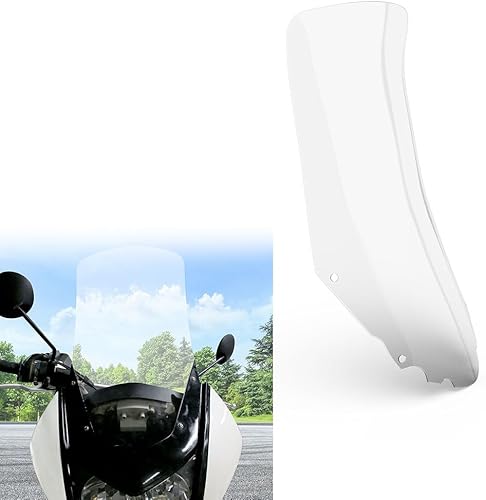 Xitomer Parabrisas alto para KLR 650 Gen2 2018 2017 2016 2015 2014 2013 KLR650 2008-2018 parabrisas alto de motocicleta (transparente)