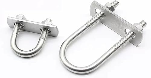 Miniatura 3 de Tornillo extendido en forma de U de acero inoxidable 304abrazadera de tubo en forma de U con deflectorperno en forma de Uaro cuadradoaro de caballo