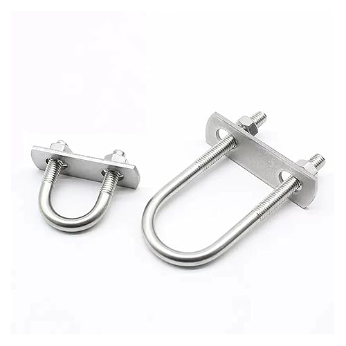 Miniatura 3 de Tornillo extendido en forma de U de acero inoxidable 304/abrazadera de tubo en forma de U con deflector/perno en forma de U/aro cuadrado/aro