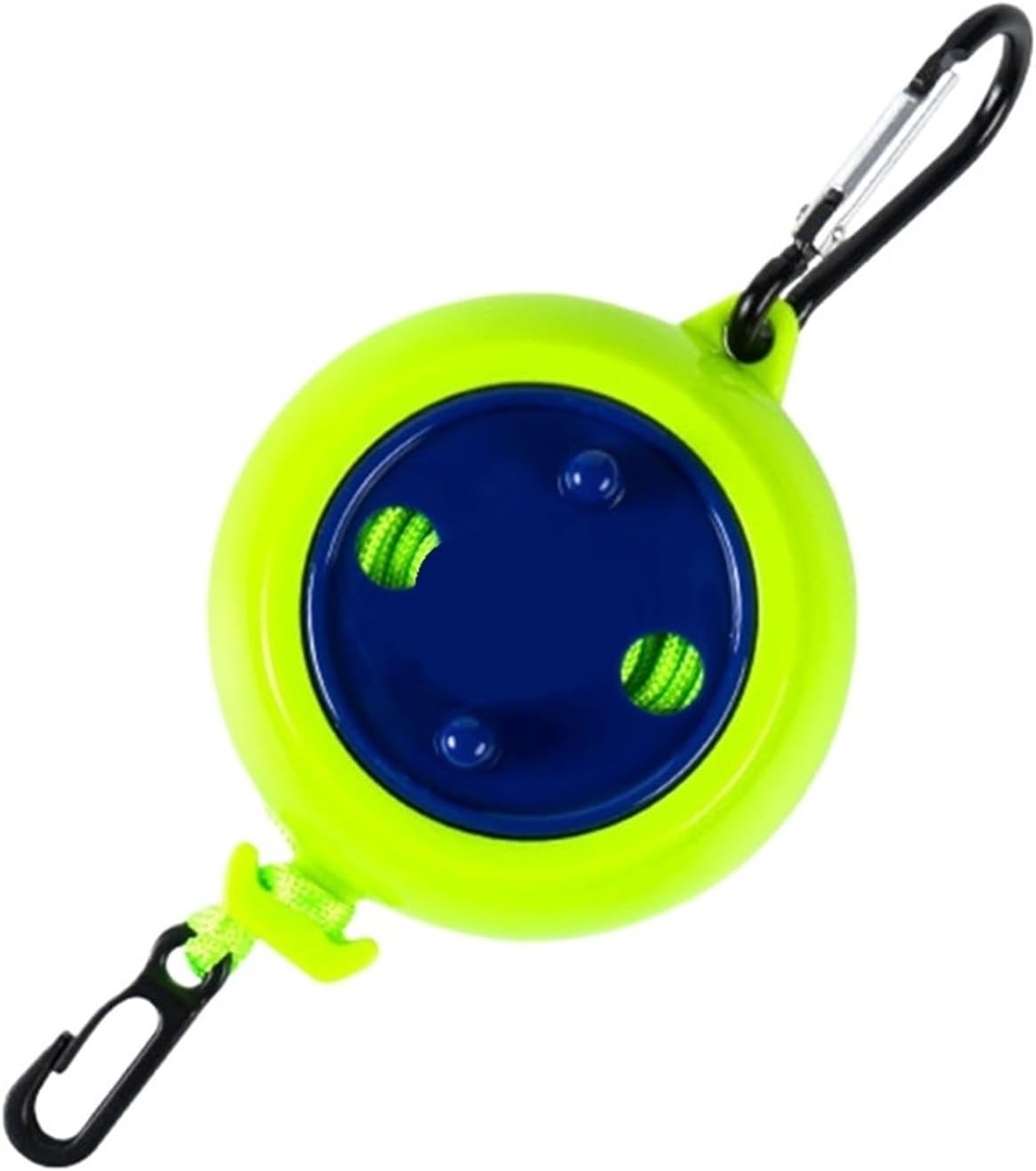 1pc 393.7inch Adjustable Clothesline Outdoor Travel Portable Clothes Line Retractable Suitable(Fluorescence Green)