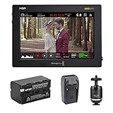 Blackmagic Design Video Assist 7' 12G-SDI/HDMI HDR Recording Monitor with NP-F770 Li-ion Battery Pack, AC/DC Charger & Ball Head Bundle