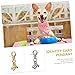 Toyvian 4Pcs Loud Pet Collar Bells for Dogs and Cats Sound Training Pendant Accessories DIY Key Chain Charms for All Pets