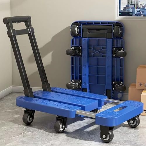 Carretilla plegable resistente con base extensible y ruedas 360° miniatura 2