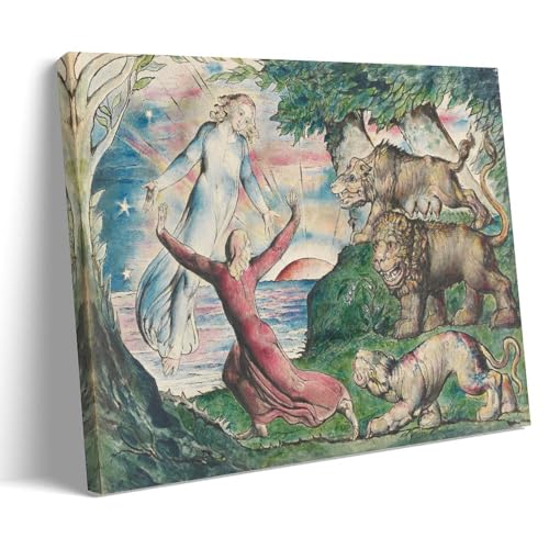 Tableau moderne Dante de William Blake pour décoration murale de salon