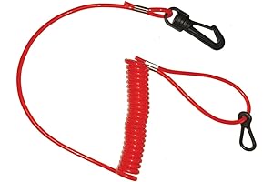 Outboard Motor Kill Switch Lanyard with Mercury Killer Key 60 inches
