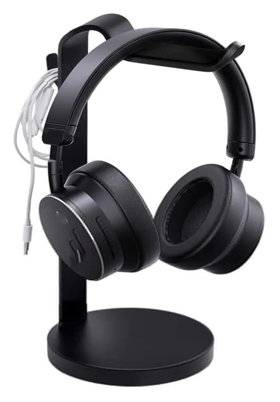 Supporto Alluminio Cuffia, Espositore Gaming Sospeso(Black)