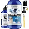 Omega 3 Fish Oil for Cats – Better Than Salmon Oil for Cats – Kitten + Cat Vitamins and Supplements – Cat Health…