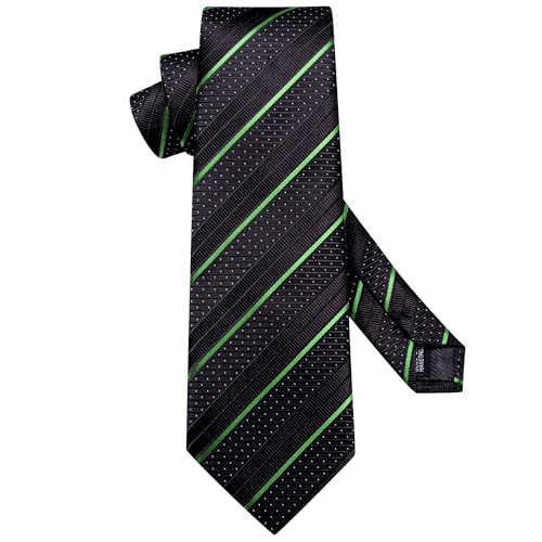 Image of Hi-Tie Men's Silk Ties Formal Woven Classic Necktie Pocket Square Cufflinks Lapel Pin Set Wedding Business