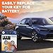 TOPUSSE 4 Pack Car Key Fob Battery Replacement for Honda (CRV Civic Accord Pilot Odyssey HRV Fit Passport Ridgeline Crosstour Insight Clarity CRZ) Smart Remote